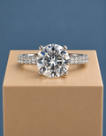 BIJOUX ÉCLAT | 2.0CT Round Brilliant Moissanite Solitaire Ring – Sterling Silver